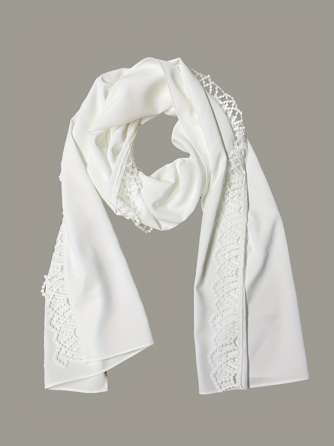 Style ethnique moyen-orient élégant ouvert devant couleur unie Robe nouveau musulman ample confortable respirant plage vacances blanc Cardigan dubaï saoudien traditionnel à manches longues Cardigan en dentelle robe de soirée