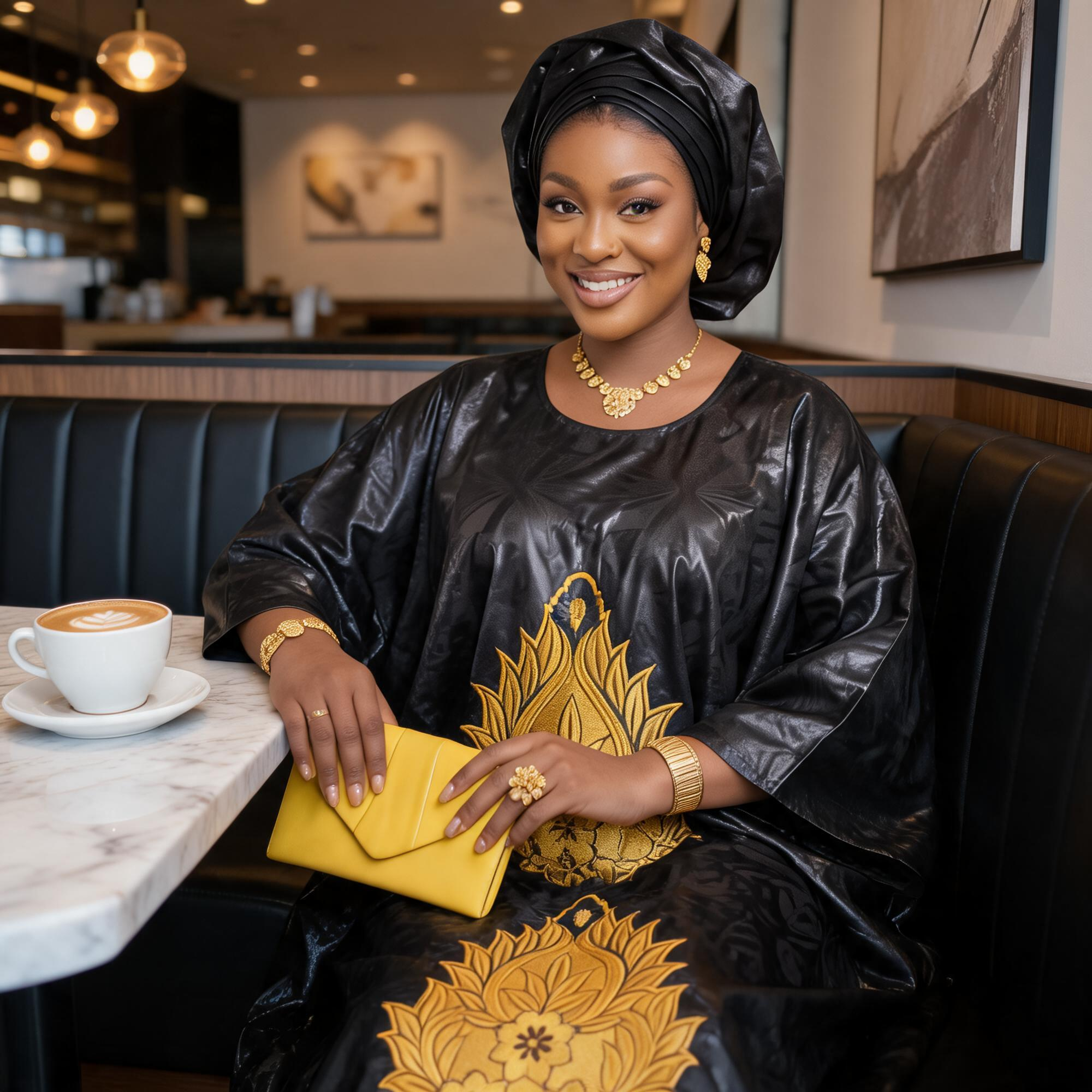Robes africaines pour femmes grande taille, robe longue en bazin riche avec broderie et écharpe