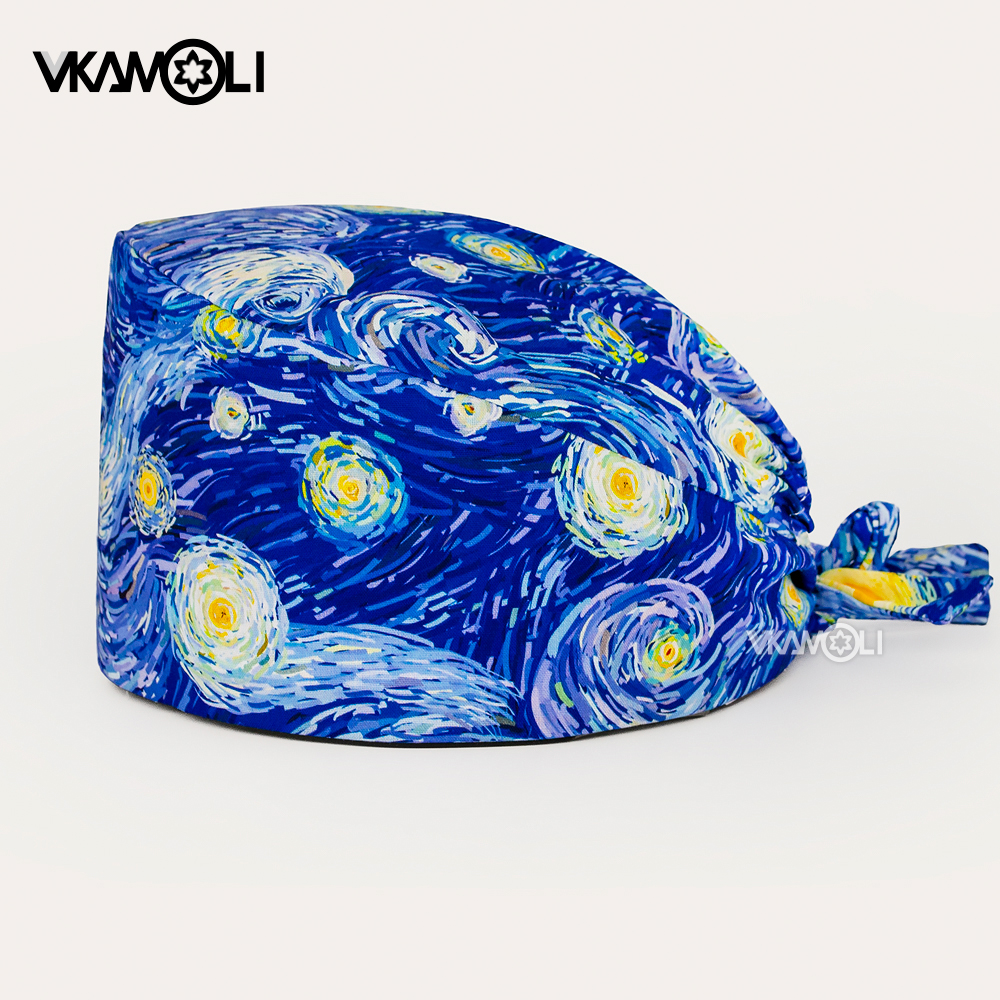 Casquette de chirurgie pour femmes, casquette de cheveux d'infirmière, protection propre, casquette de travail d'allaitement, chapeau de gommage en coton respirant de haute qualité, vente en gros