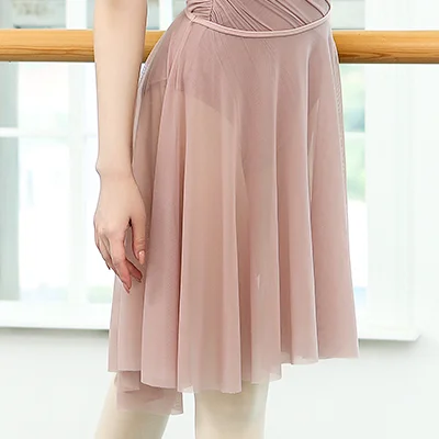 Jupe de Ballet pour femmes adultes, maille moyenne, vêtements d'exercice en Tulle, jupes en mousseline de soie, Costume de scène noir