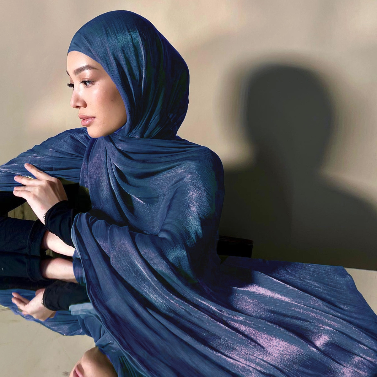 35 couleurs femmes Hijab écharpe brillant musulman longues écharpes léger doux Turban châle Organza Satin miroitant écharpe