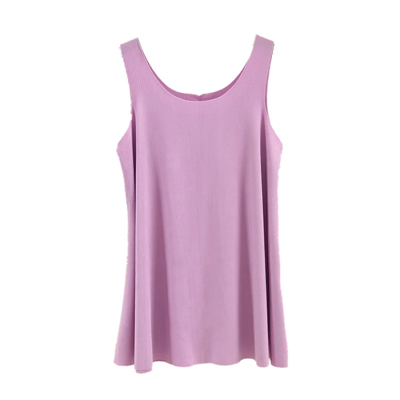 Camisole sans couture 2026 pour femmes, chemise basique ample, t-shirt sans manches en modal de soie, débardeur noir, vêtements de rue pour filles