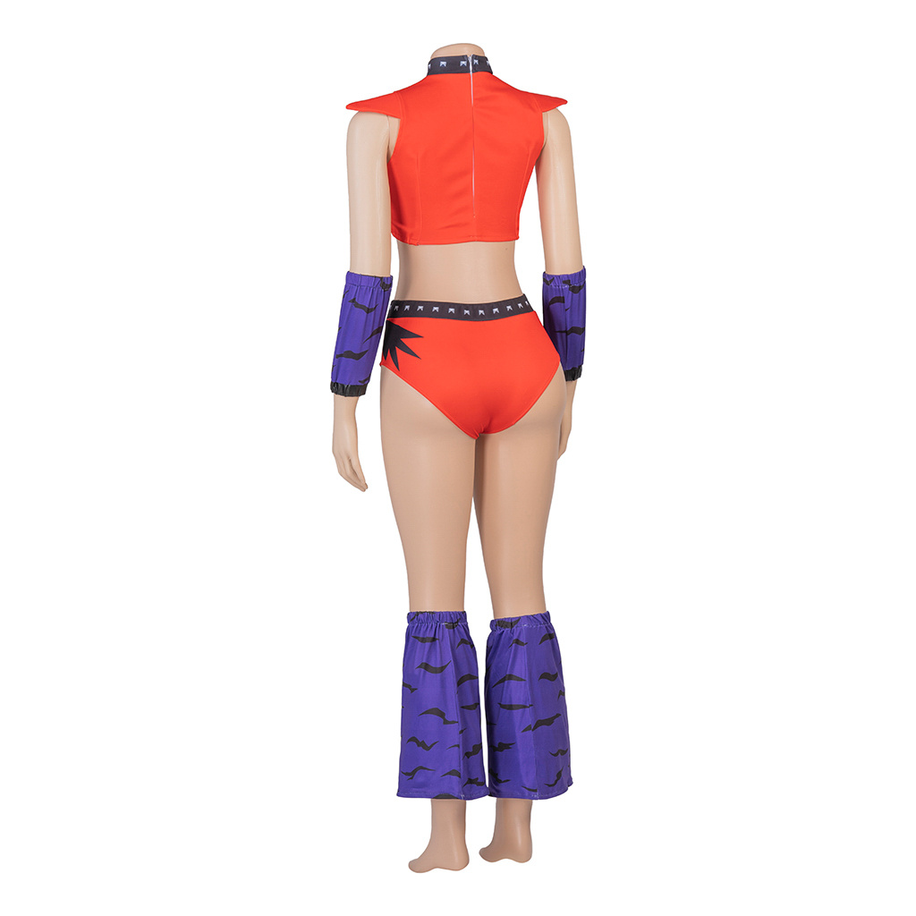 Jeu Roxy Wolf Cosplay Costume Sexy haut court pantalon ensemble femmes Roxanne loup Combat tenue Halloween fête Fantasia tenues