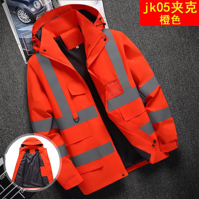Veste de travail légère pour homme, taille asiatique, grande taille, coupe-vent, imperméable avec bande réfléchissante pour vêtements de construction et activités de plein air