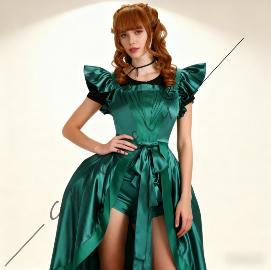 Costume de cosplay et tenue de performance pour soirée de bal, style identique à celui d'Enid Agnes Demille, inspiré de la série télévisée