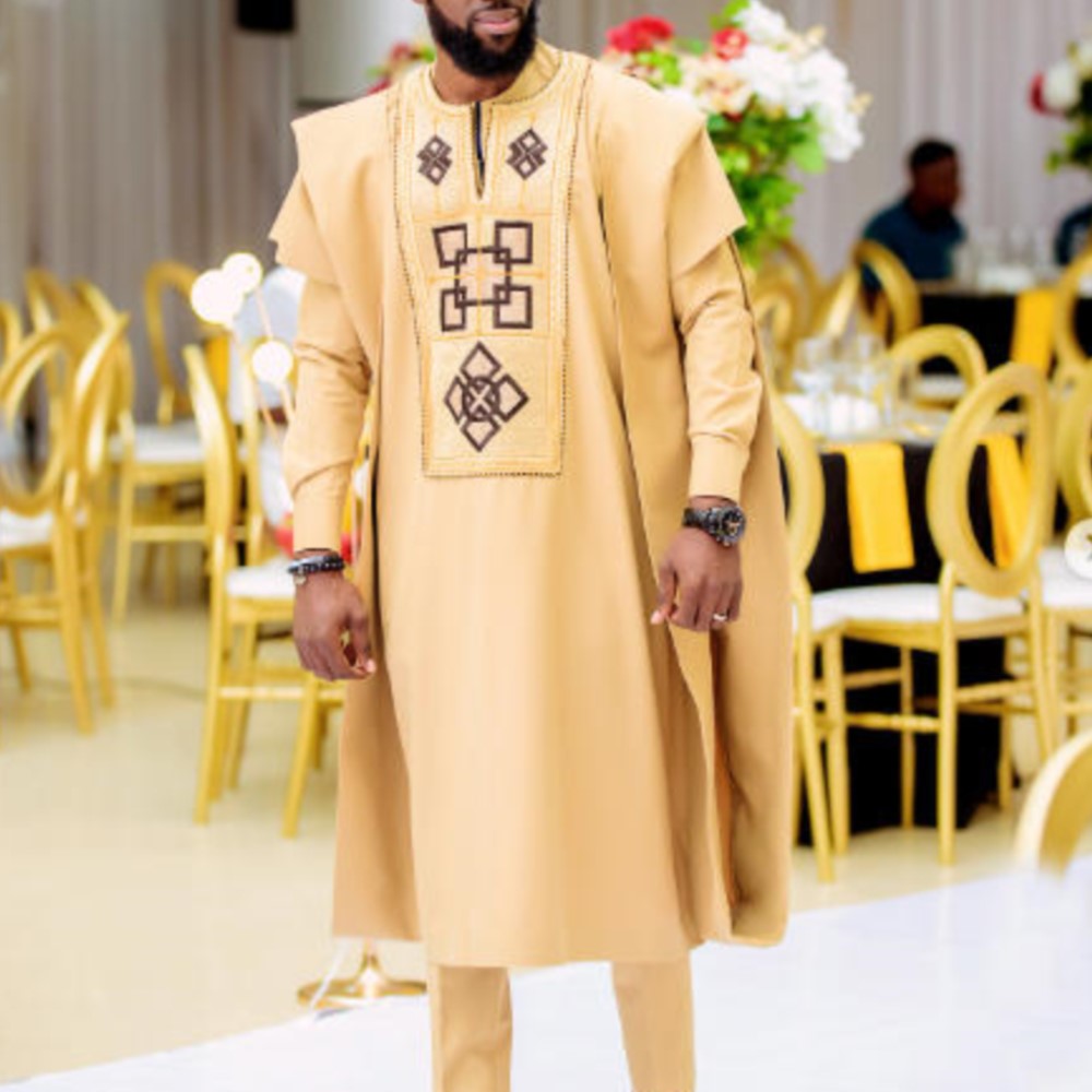 H & D vêtements africains tenue traditionnelle 3 pièces pour homme Bazin Riche Agbada broderie fête de mariage grande taille vêtements pour hommes musulmans