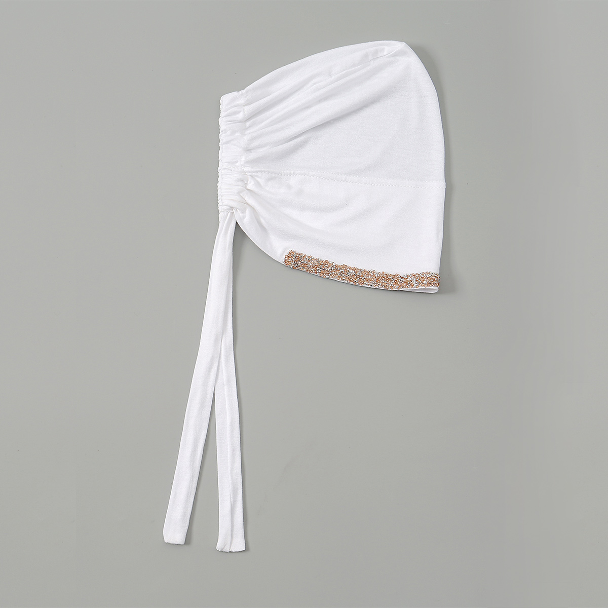 Nouveau Modal strass bande musulman Turban chapeau intérieur Hijab casquettes islamique sous-écharpe Bonnet inde chapeaux femme bandeau Turbante Mujer