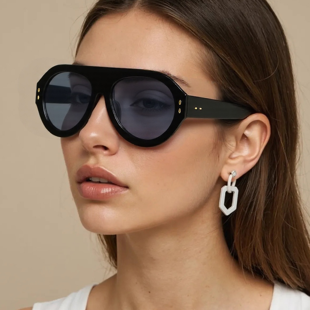 Lunettes de soleil rondes dégradées rouges vintage pour femmes, lunettes de mode modernes, cadeau pour femmes, nouveau, 2025