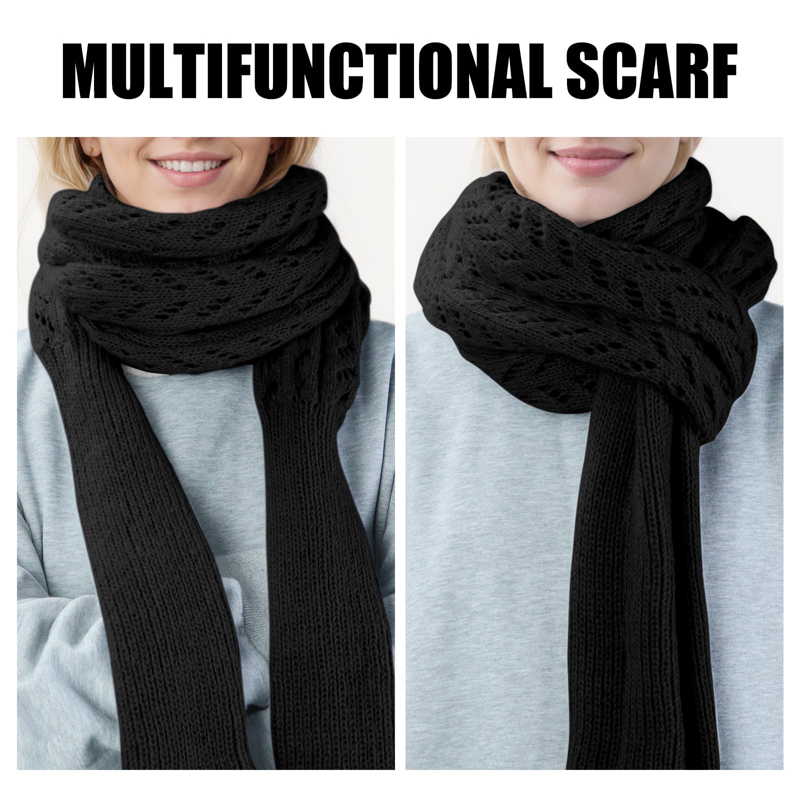 Écharpe avec manches pour femmes, châle enveloppant, câble tricoté au Crochet, écharpe multifonctionnelle, pulls avec manches