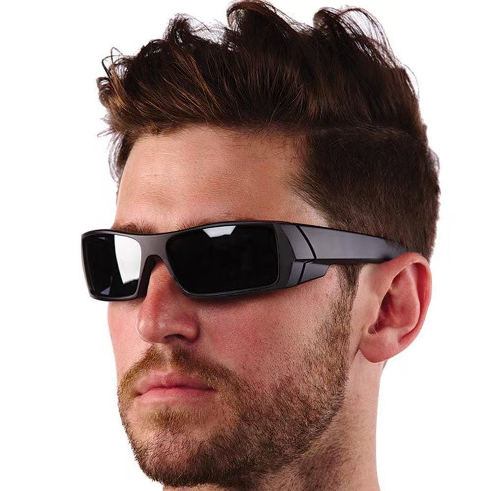 Lunettes polarisées à monture carrée, monture complète UV400 pour le cyclisme/pêche, lunettes de soleil pour sports de plein air, lentilles résistantes aux rayures
