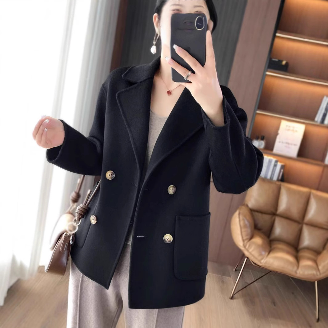 Manteau en laine pour femme – Collection Hiver/Automne – Coupe ample, col tailleur – Tendance et confortable – Vêtement d'extérieur décontracté – Offre Spéciale de la Saison