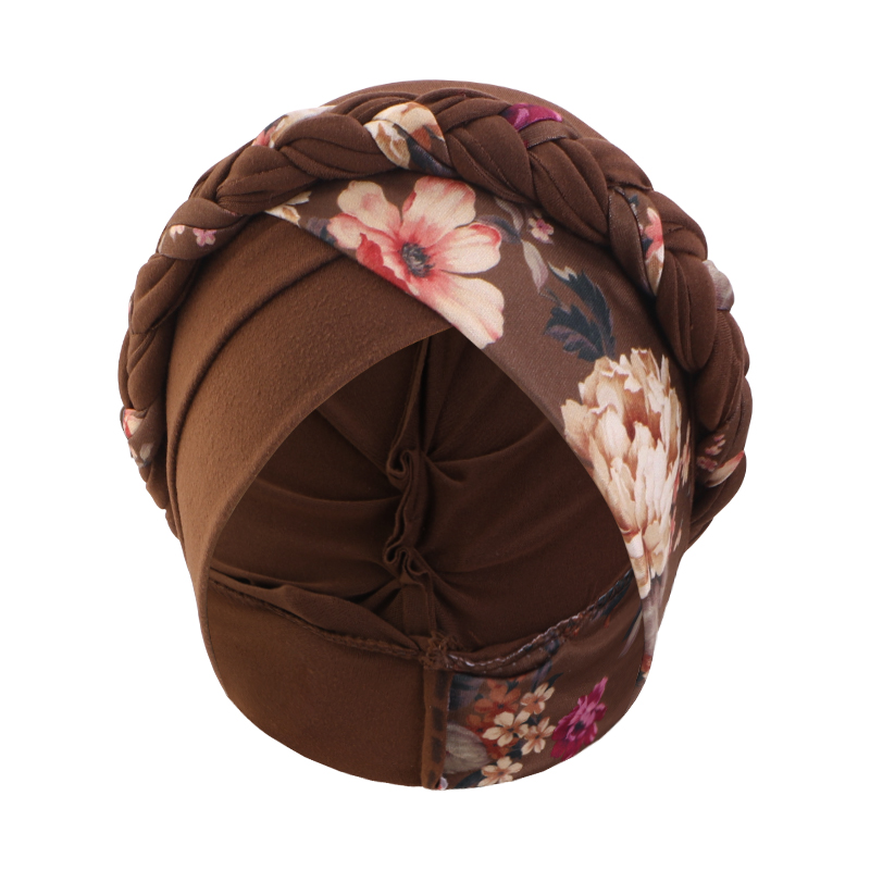 Turban musulman tendance imprimé pour femme, bonnet intérieur islamique, foulard hijab pour femme, couvre-tête, foulard hijab