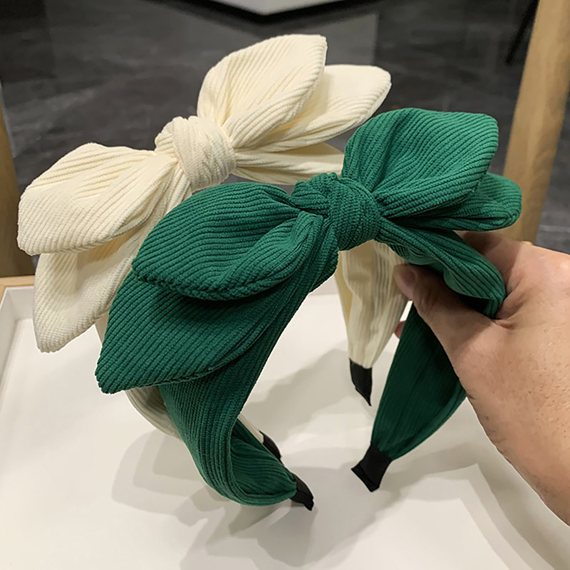 Magnifique Nouveau Grand Bandeau à Nœud Oreilles de Lapin pour Femmes et Filles, Style Vintage, Bandeau Large, Accessoires pour Cheveux