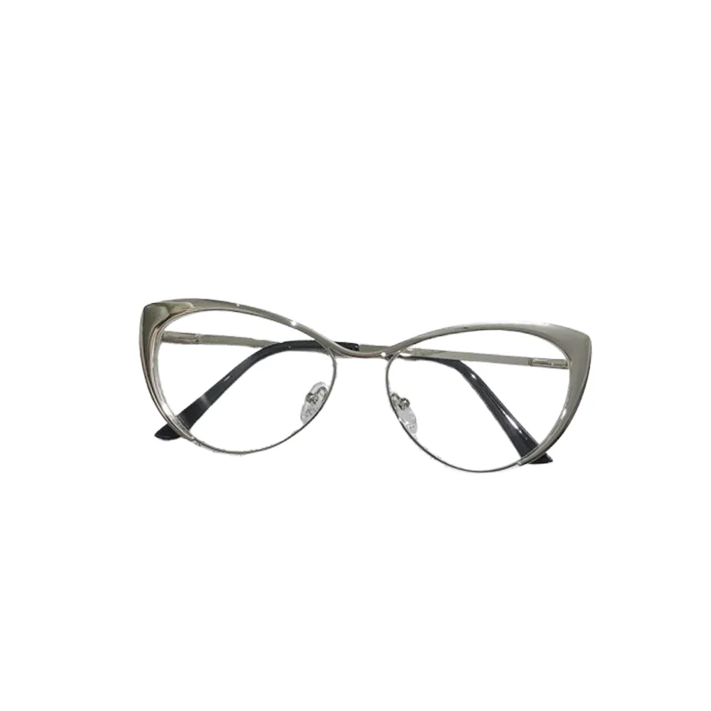 Hommes femmes nouveau rétro oeil de chat myopie lunettes Design de mode montures en métal de luxe haute définition lumière bleue bloquant les lunettes de myopie