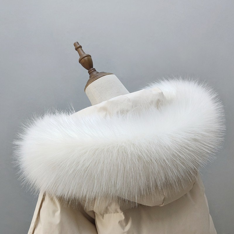 Épaissir chaud fourrure de renard cou enveloppement hiver fausse fourrure col moelleux châle colliers en peluche cou plus chaud pour les femmes fourrure écharpe vêtements accès