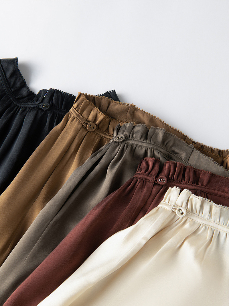 SuyaDream. Débardeur Chic en soie pour femmes, col montant, sans manches, gilets solides, soie véritable 93%, t-shirt d'été solide 2025,