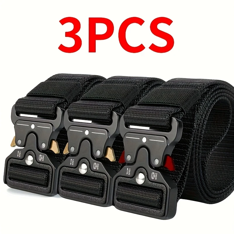 Ceinture tactique pour homme, ceinture mode business multifonctionnelle, ceinture décorative pour le camping, le golf et les activités de plein air.