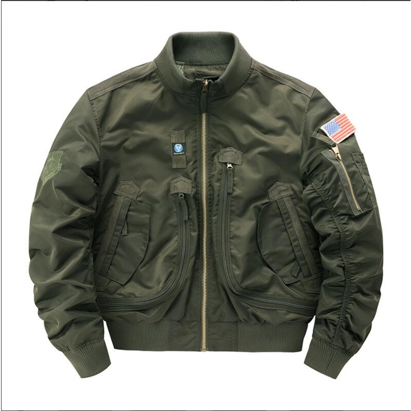 Nouvelles vestes bomber pour hommes, style printemps, multi-poches, vestes bomber tendance pour jeunes hommes, manteaux amples de qualité, vêtements d'extérieur décontractés pour hommes, 3XL