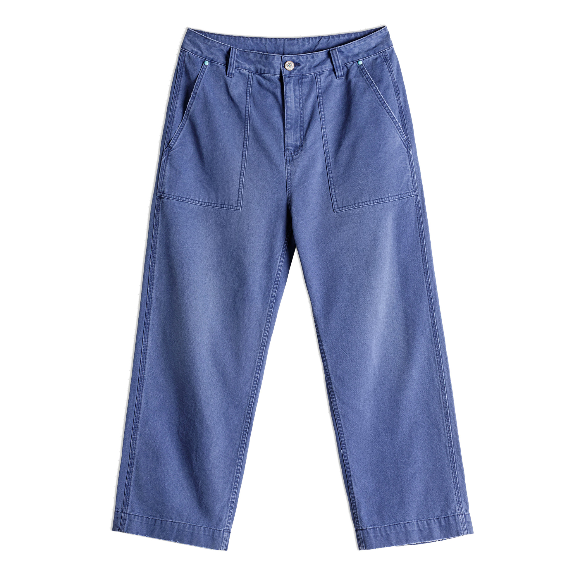 Maden – jean vintage en denim délavé pour hommes, pantalon de travail en toile de coton bleu avec fermeture éclair, coupe ample, pantalon décontracté pour le printemps et l'automne
