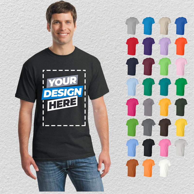 T-shirt homme 100% coton votre propre conception t-shirt homme marque Logo/image personnalisé bricolage impression t-shirt col rond hommes hauts