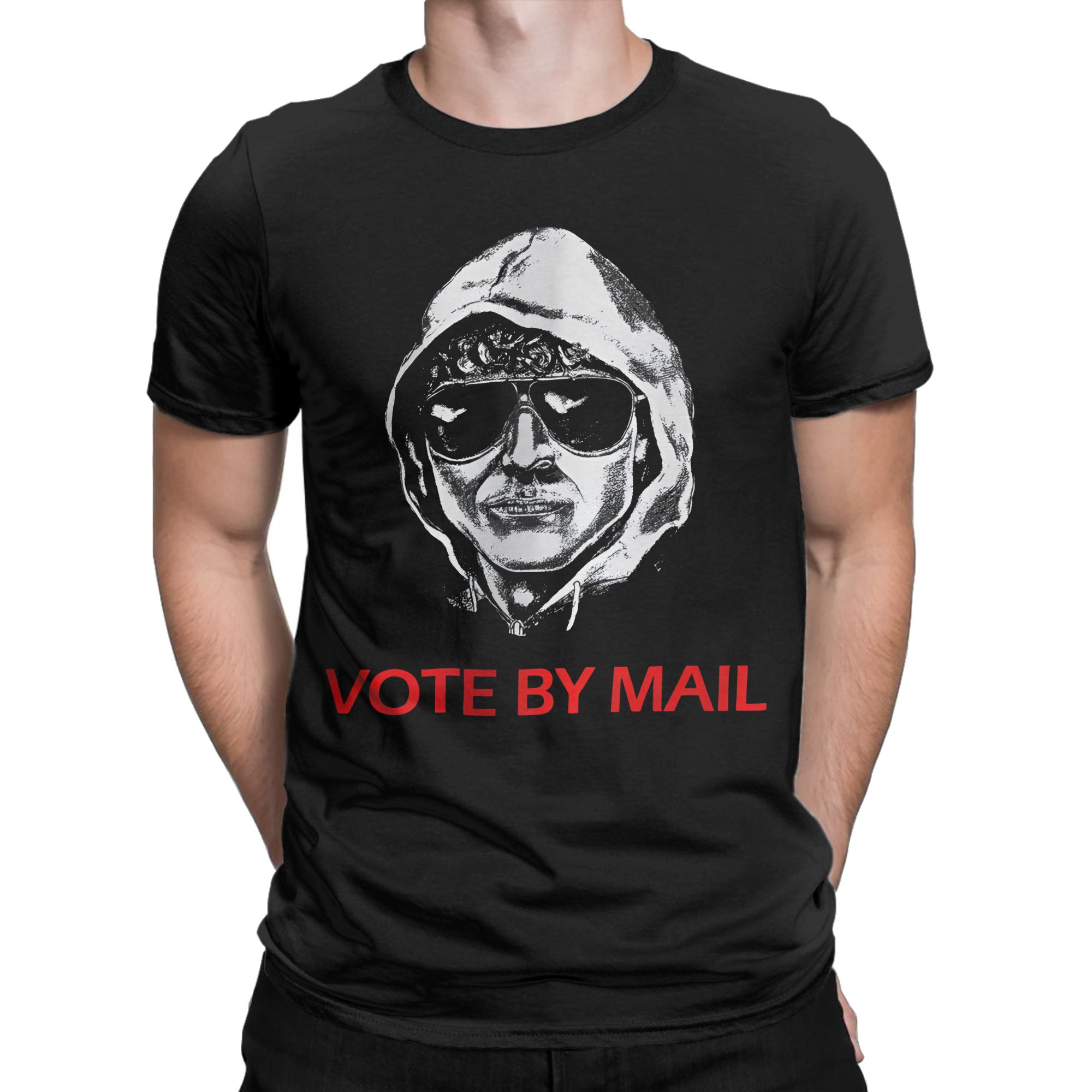T-shirt Harajuku Vote By Mail Ted Kaczynski, 100% coton, pour hommes, été, Y2K, basique, décontracté, à manches courtes