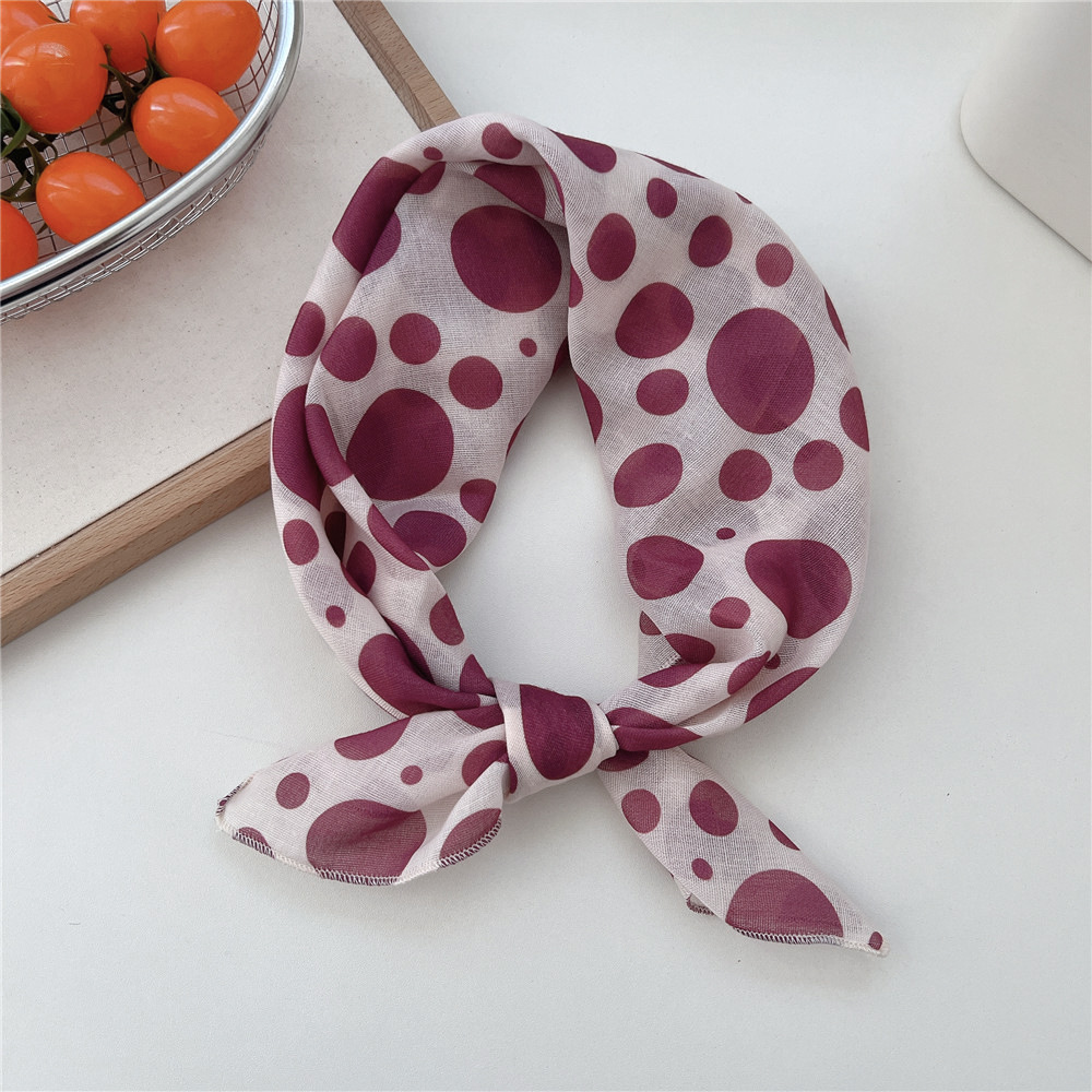 Coton lin 58cm écharpe carrée femmes foulard fleur imprimé géométrique foulard foulards bandeau Bandanas bandeau bandeaux