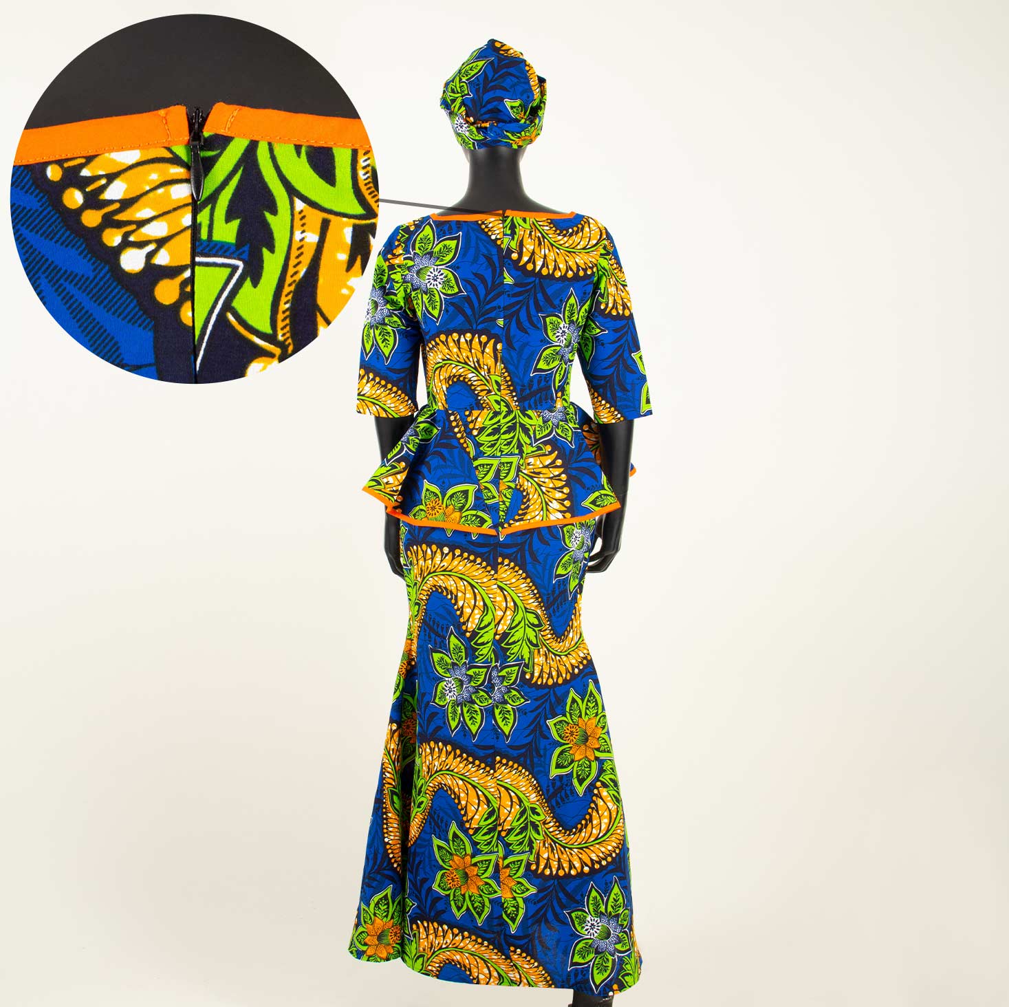 Robes africaines pour femmes, haut imprimé Dashiki traditionnel et robes sirène assorties avec bandeau, robes de soirée élégantes pour femmes Y 2225038