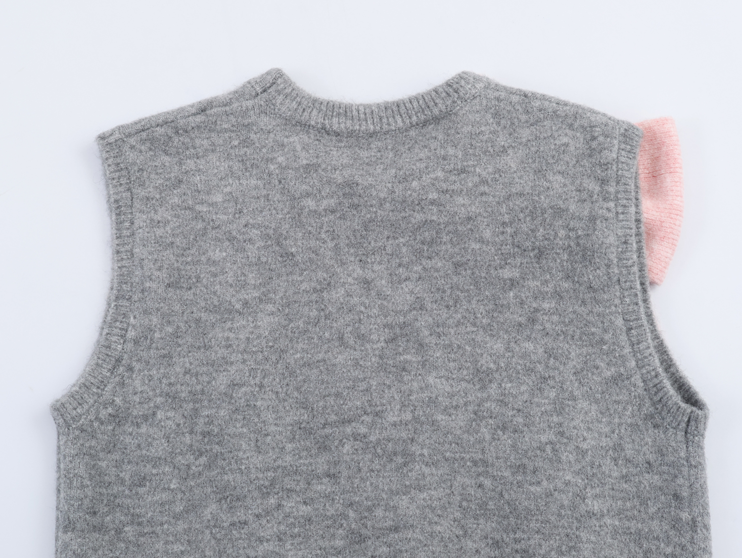 Pull tricoté sans manches pour femmes, style gilet orné de nœud pour petite amie, automne, mignon et jeune, superposition