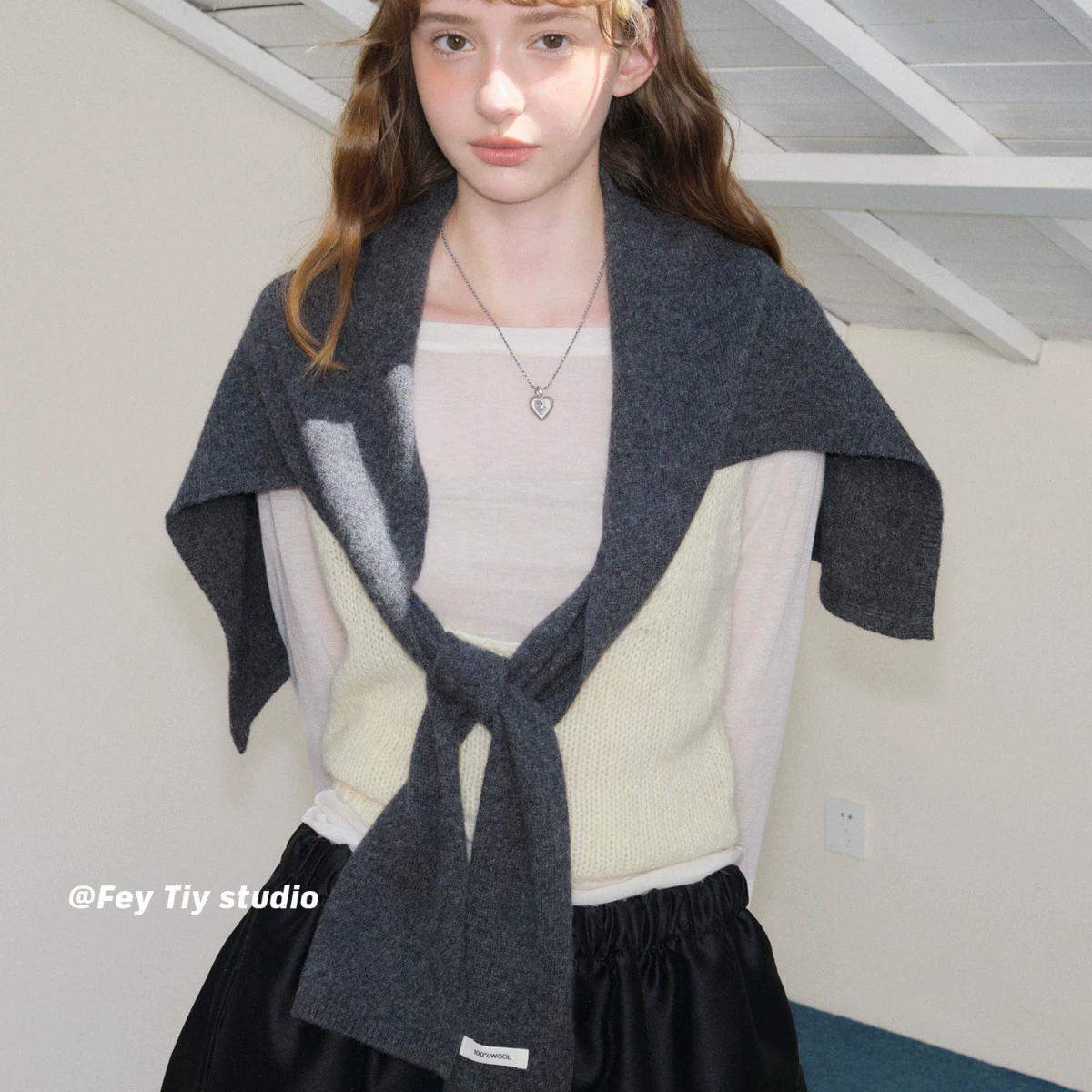 Nouveau châle australien en forme de T tricoté en laine 100% pour femmes, écharpes coréennes de luxe 2025, automne hiver, chaud et doux, gilet à col