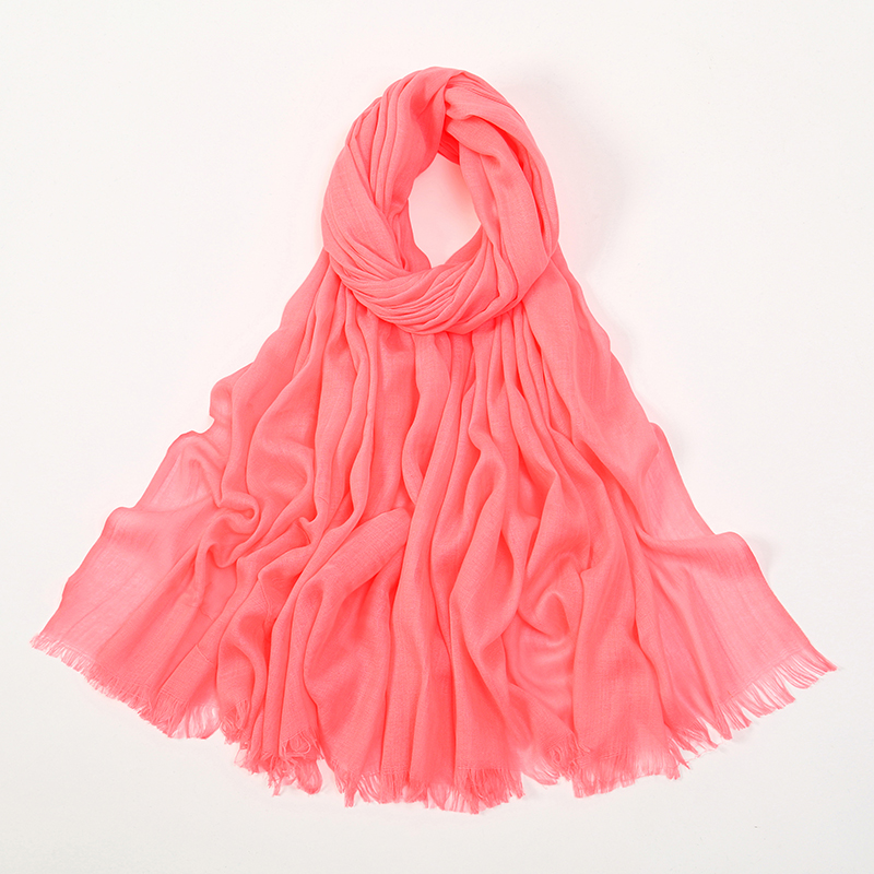 Châles Hijab en coton rayonne Modal musulman pour femmes, écharpe lisse, grande taille, mouchoir, Banda islamique, 2025x180cm, 110
