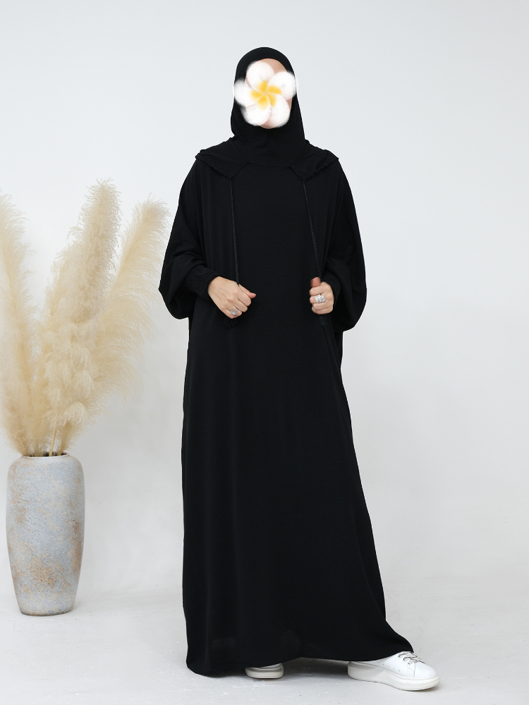 Robe longue à capuche pour femmes musulmanes, Jilbab, Ramadan marocain, Robes de prière, Kaftan, Islam, Dubaï, Arabe, Eid, Abaya, 2024