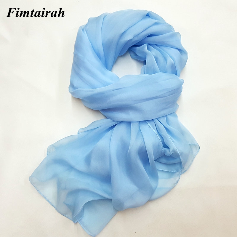 Fimtairah-Écharpe Snap100 Pure pour Femme, Châle Rond en Mousseline de Soie, Bandana de Plage Long, Couleur Unie, 180-110