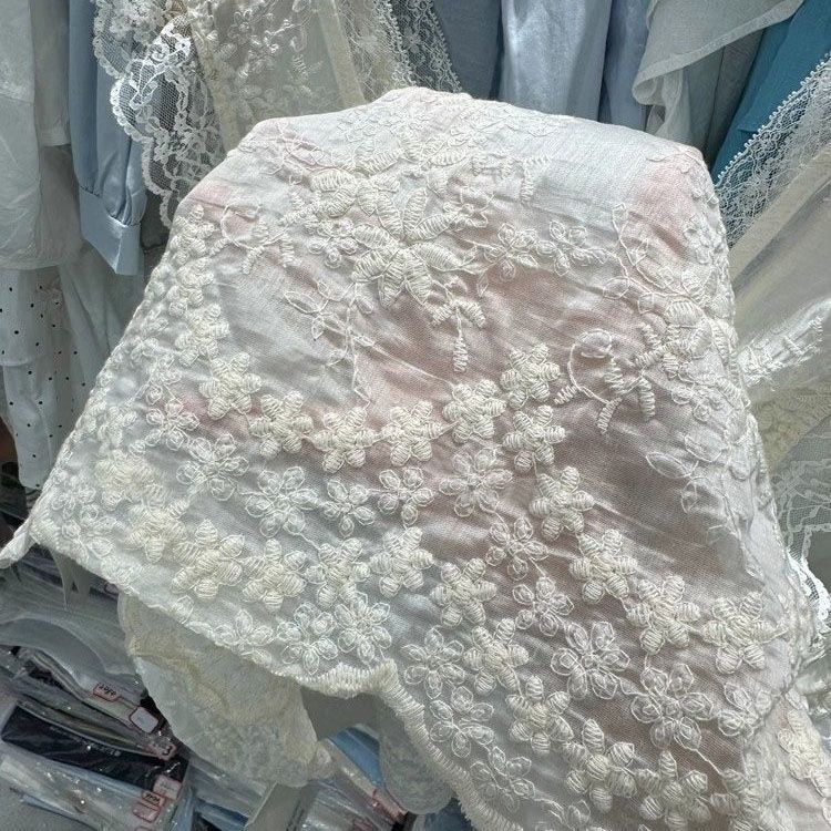 Nouveau débardeur féminin sexy en dentelle jacquard brodée, élégant et délicat, à volants, coupe ajustée, style français, décontracté et féerique