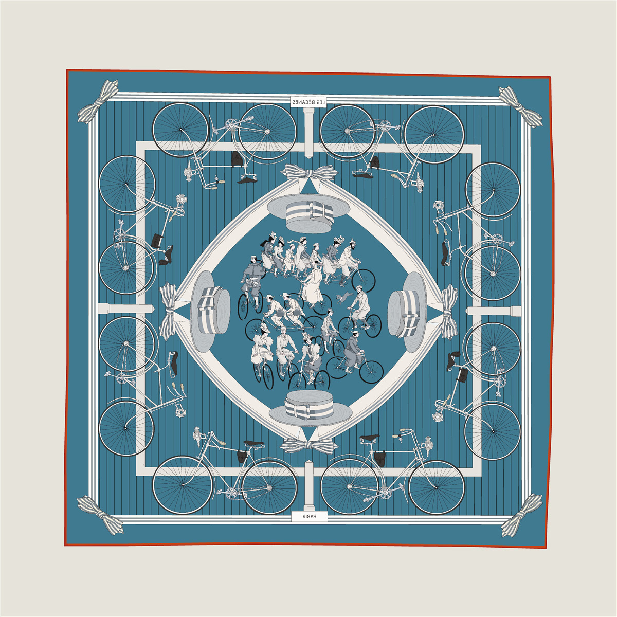 Herms – foulard roulé carré de luxe, 90CM, Double Face, châles en sergé de soie, été, printemps, foulards pour cheveux, cadeau pour mère