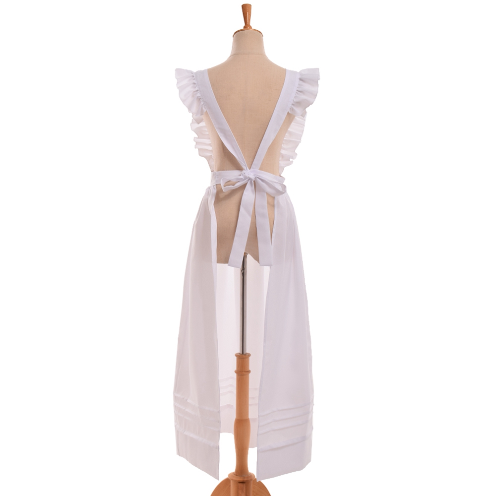 Costumes de femme de chambre Cosplay pour femmes, Style victorien édouardien, servante britannique, tablier de femme de ménage en coton avec casque