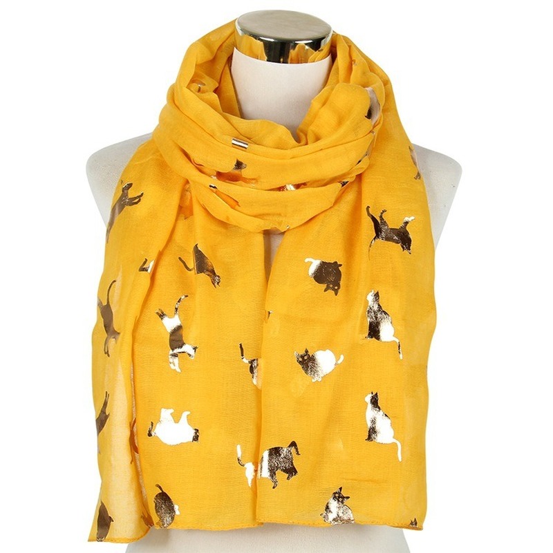 Foulard de mode pour femme, foulard en coton, imprimé de timbres dorés, châle, accessoire de sport, anti-poussière