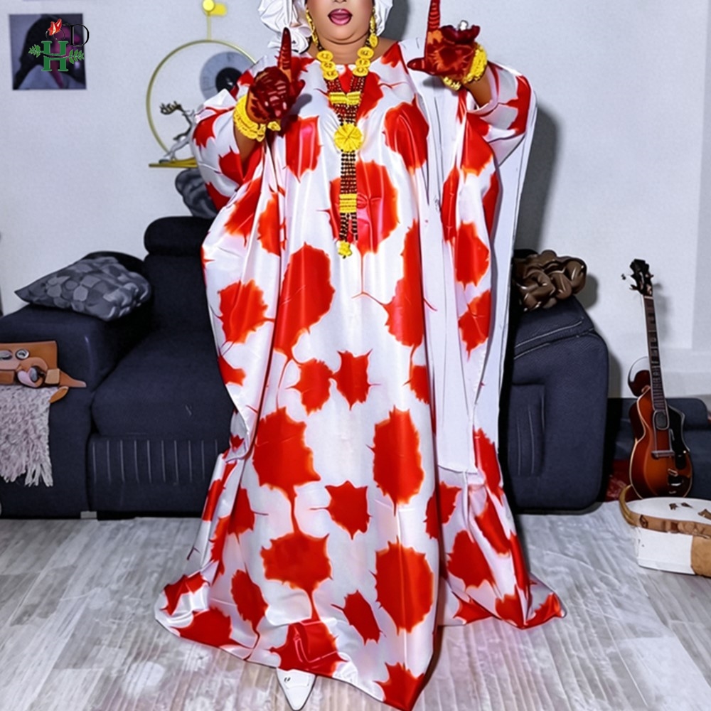 Robe Boubou nigériane 2026, imprimé original de Dubaï, pour femmes, en liquidation, robes africaines pour femme