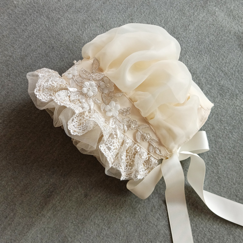 Bonnet victorien à volants pour femme, chapeau de femme de chambre, bonnet de village, cosplay Lolita pour fille, nœud en dentelle, accessoires de costume, rétro, réglable