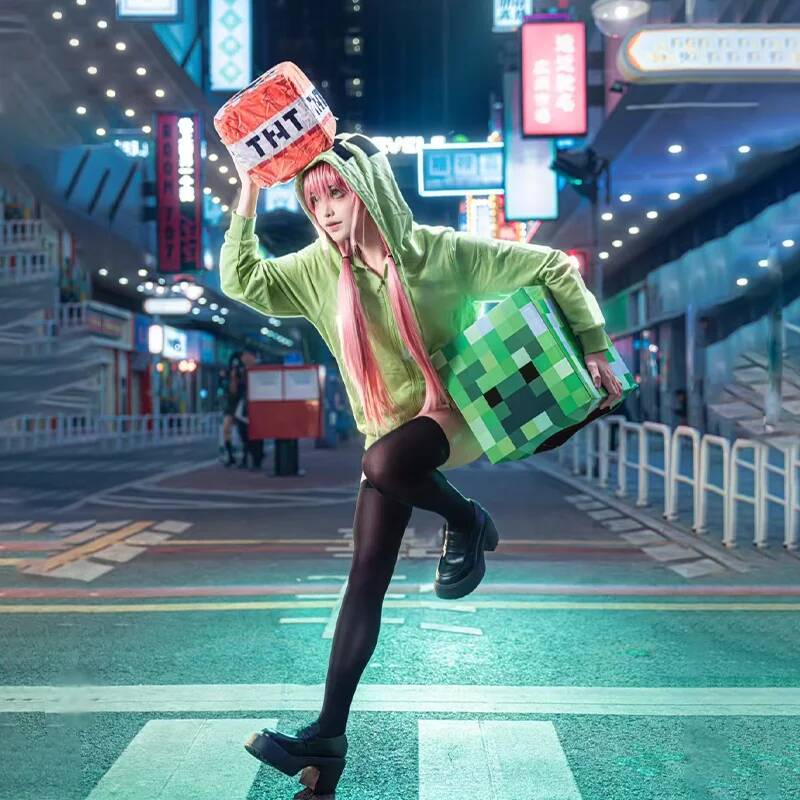 Costume de cosplay de jeu, manteau vert, vêtements mignons pour femmes, tenues quotidiennes, vêtements de vacances, manteaux d'Halloween, déguisement de fête de carnaval