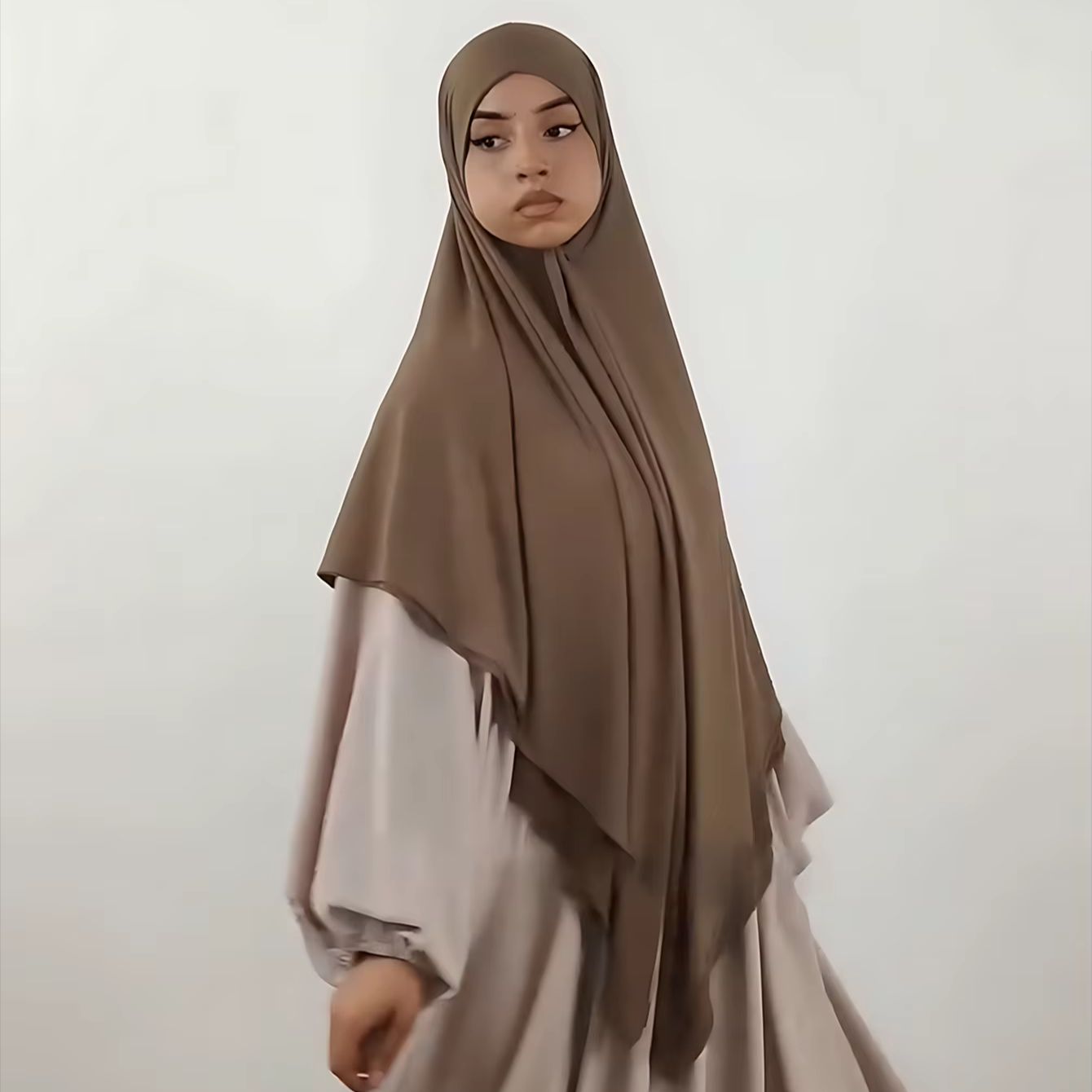 145*145 cm mode solide grande taille carré écharpe Hijab pour les femmes musulman doux Jersey longs châles Islam Ramdan prière turban bandeau