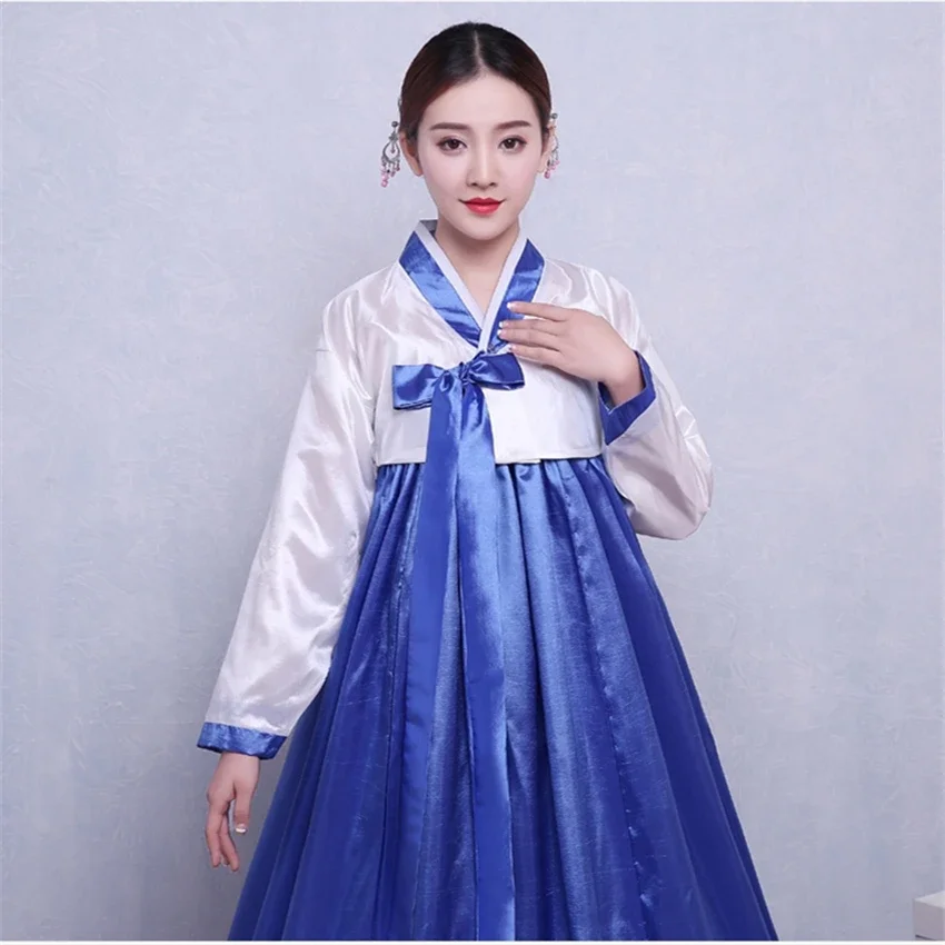 Robe Hanbok pour femmes, mode coréenne, Costumes anciens, fête traditionnelle, palais asiatique, vêtements de spectacle Cosplay, 12 couleurs disponibles