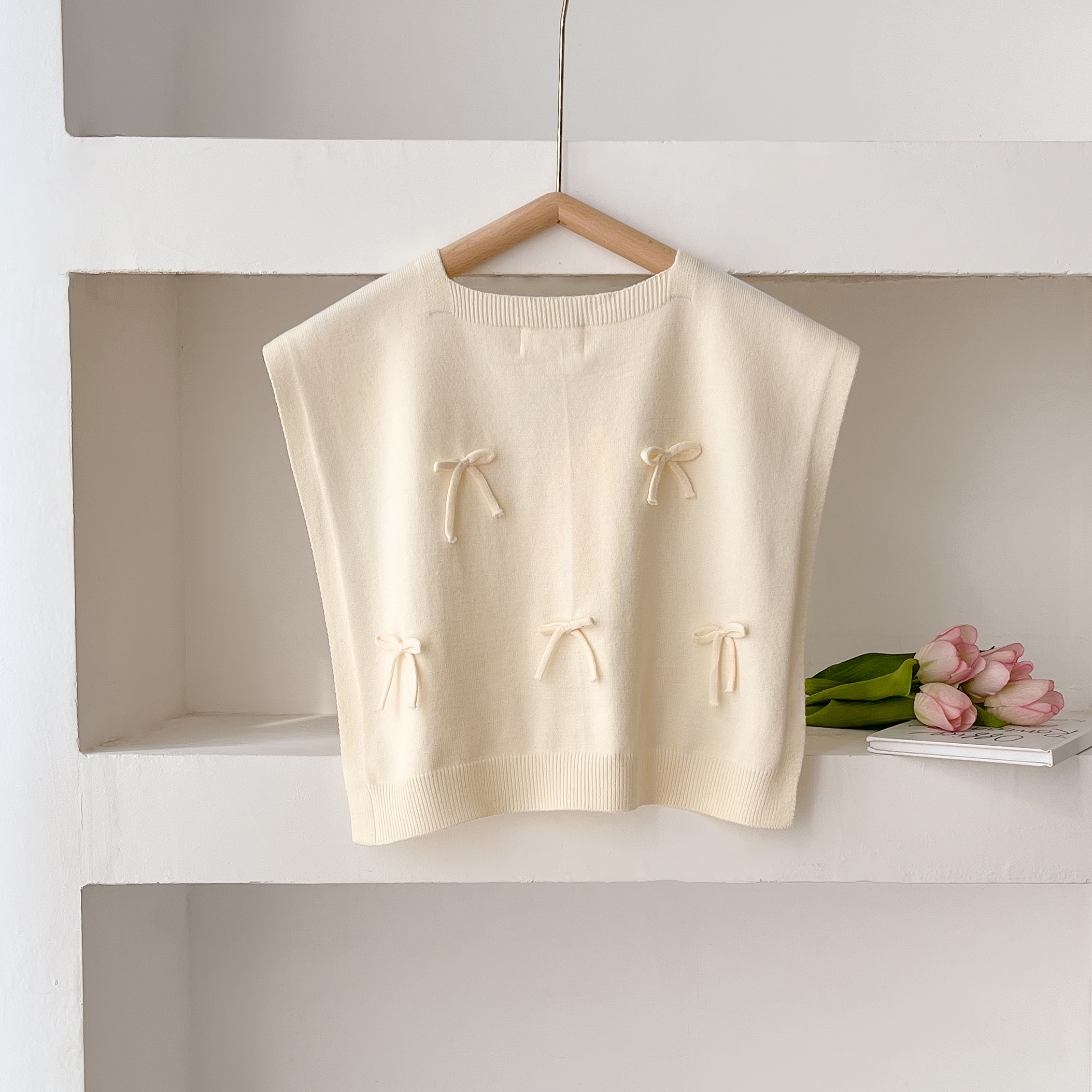 Châle tricoté coréen pour femmes, faux col de protection du cou, Cape fine nouée, écharpe d'épaule pour climatisation d'été