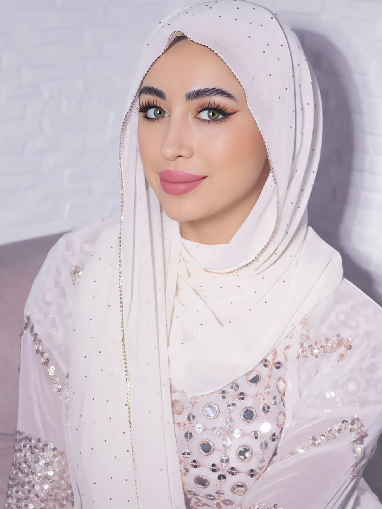 Hijab modeste en mousseline de soie avec strass et fermeture éclair dorée, foulard islamique pour femmes, idéal pour les fêtes, mariages, Ramadan et l'Aïd