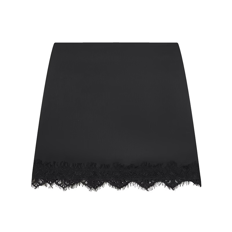 Femmes Mini jupe en dentelle Sexy a-ligne plissée taille haute jupe pour les femmes printemps été nouvelle jupe courte en dentelle
