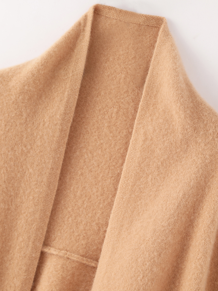 Châle en laine mérinos 100% pour femme, style élégant, cape en cachemire, tricot de haute qualité, cardigan pour le printemps et l'automne