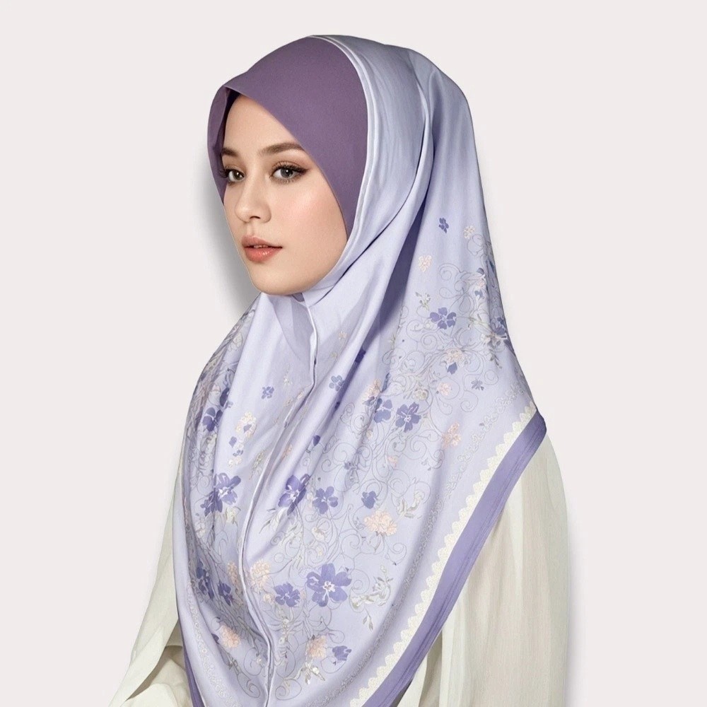 Turban long floral respirant pour l'Aïd al-Fitr, ajustable, plusieurs couleurs, imprimé, foulard arabe polyvalent en coton pour femme