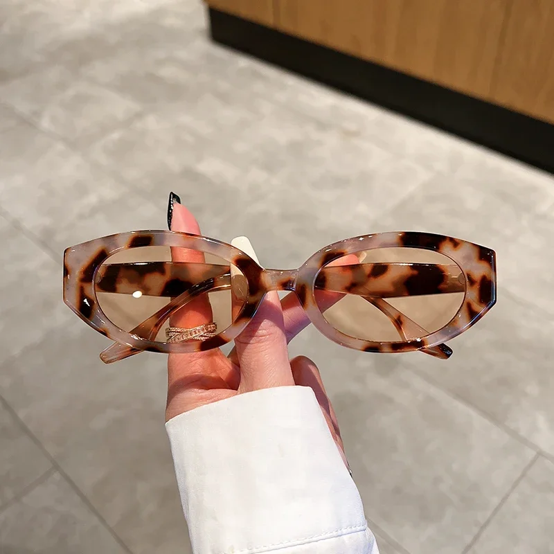 Lunettes de soleil ovales vintage pour femmes, mode rétro, lunettes de soleil féminines, nouvelle tendance, marque de luxe, designer, UV400, lunettes de soleil pour femmes