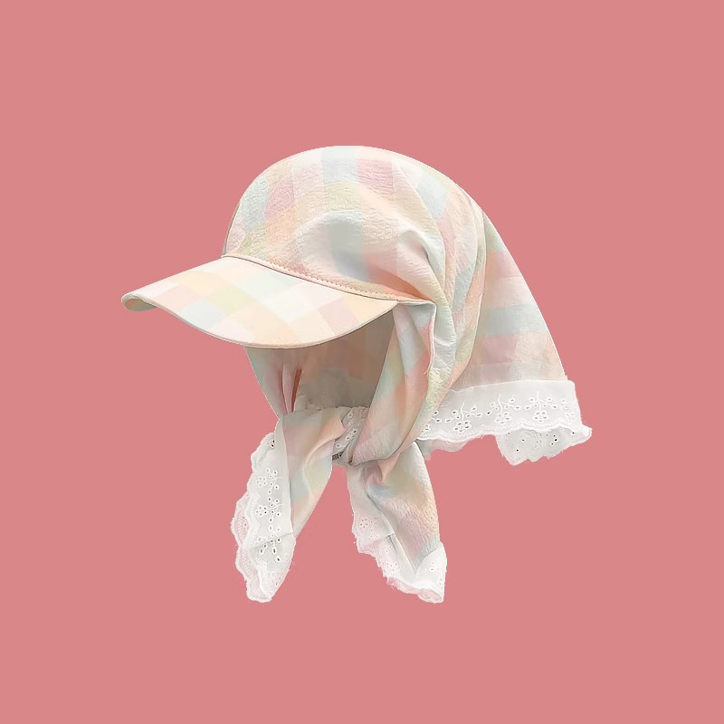 Casquette de Baseball à grands bords, foulard d'été, pare-soleil, Version coréenne, nœud papillon, chapeau de soleil pour femmes, nouvelle collection 2025