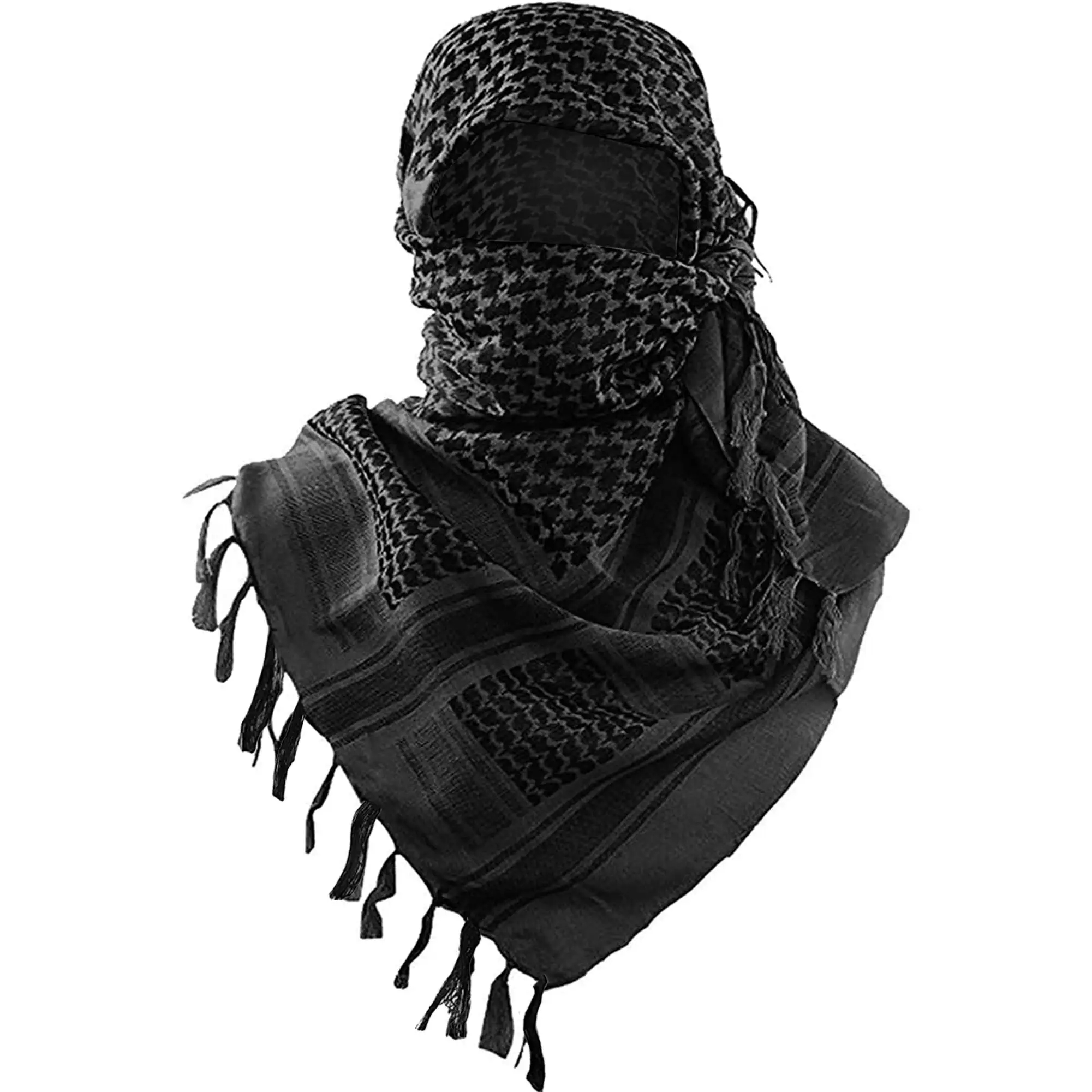 Foulard Hijab tactique militaire dans le désert, foulard musulman, Keffiyeh arabe islamique, foulard de tête et de cou pour hommes et femmes, nouvelle collection 2024