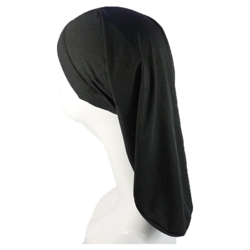 Écharpe à cheveux longue queue pour hommes, Turban en Polyester, couvre-chef, Dreadlocks, pour l'après-nage l'entraînement,